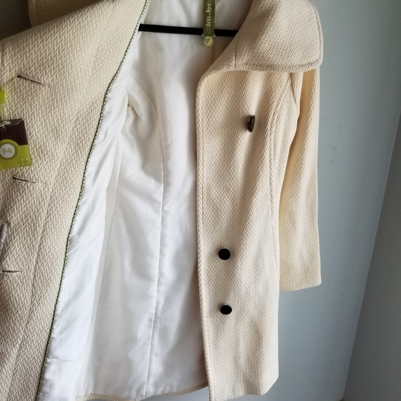 🧥 SOIA & KYO CREAM WOOL DRESS COAT - Picture 14 of 14